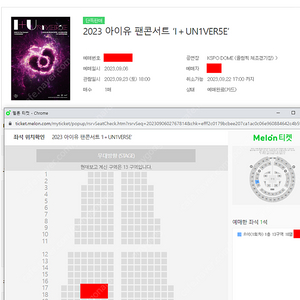 아이유 콘서트 토요일 콘서트 스탠딩, 1층 ,2층 한자리 양도합니다