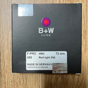 [B+W] LIGHT RED MRC 72mm 흑백필터, 적외선필터 판매합니다. 3만