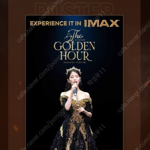 아이유 콘서트 골든아워 아이맥스 한정판 포스터 대리수령 CGV IMAX