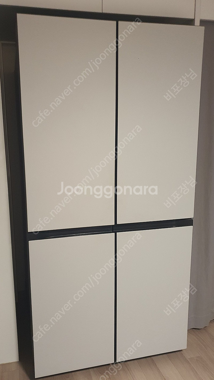 비스포크 양문형 냉장고 RF85R900301 코타화이트--2