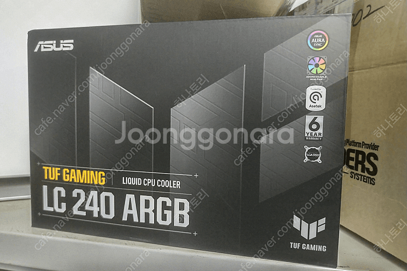 [미개봉] ASUS TUF GAMING LC 240 ARGB 짭수 AIO 수랭 쿨러 6만원--0