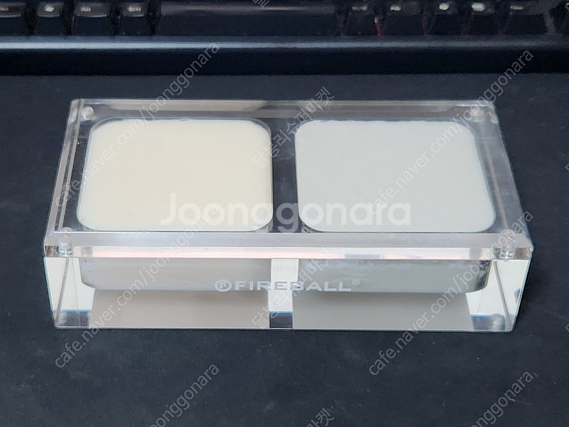 파이어볼 고체왁스 사각 아크릴 2구 200ml 팝니다....--0