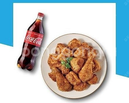 굽네치킨 오븐바사삭 + 콜라1.25L 원가 19000원...--0