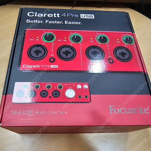 포커스라이트 Clarett 4Pre USB 오디오인터페이스