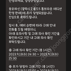 갤럭시 폴드 5 톰브라운 에디션 판매