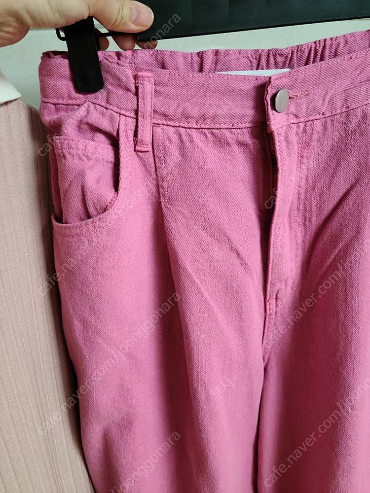 애프터글로우 골지카라원피스 444-1 주름와이드팬츠 다잉핑크 m사이즈 이미지