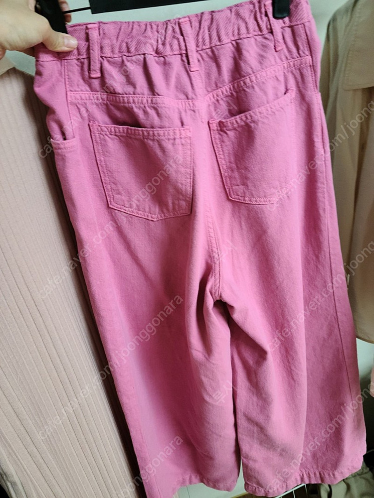 애프터글로우 골지카라원피스 444-1 주름와이드팬츠 다잉핑크 m사이즈 이미지