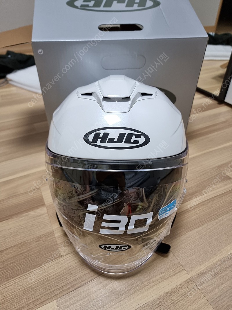 HJC 홍진 헬멧 i30 오픈페이스 화이트 L사이즈 확인차 1회 시착 풀박스 판매