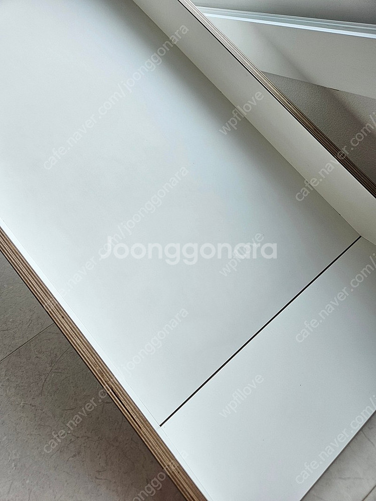 란미끄럼틀 원목 올화이트 상태좋음--1