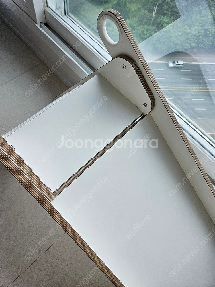 란미끄럼틀 원목 올화이트 상태좋음--2