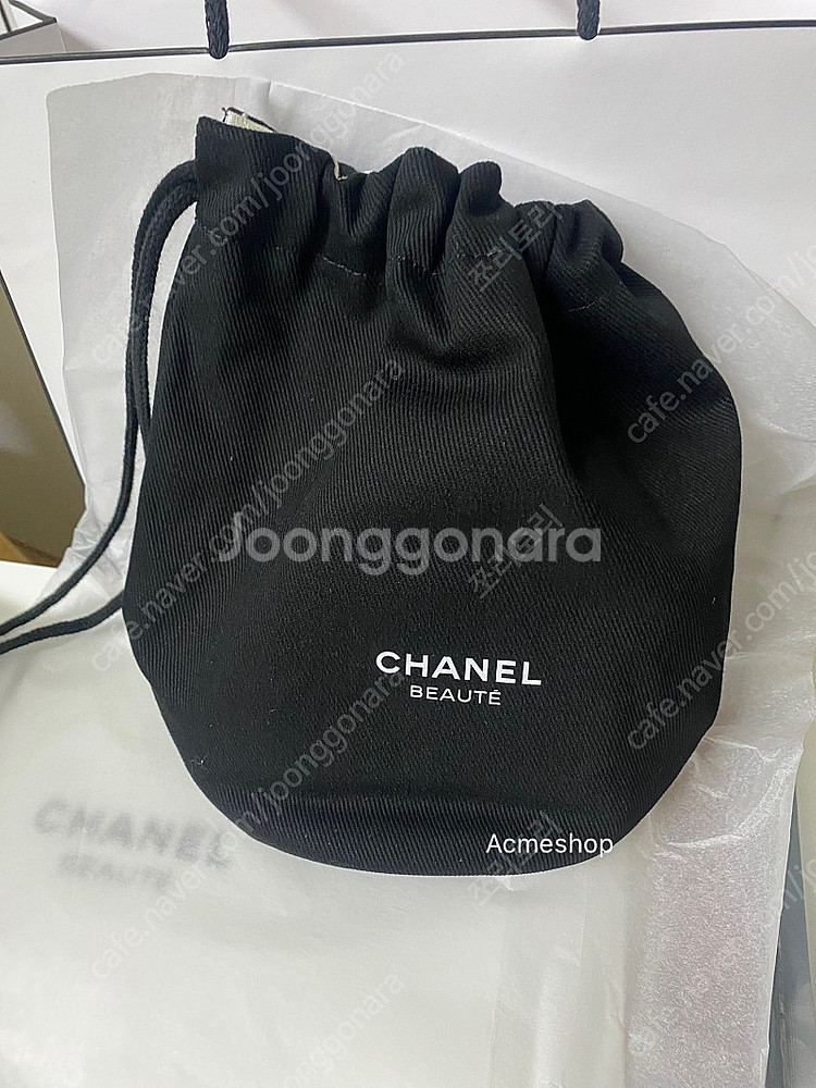 샤넬 뷰티 복조리 파우치 블랙등급--0