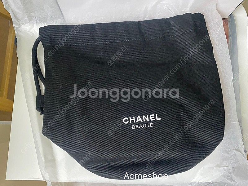샤넬 뷰티 복조리 파우치 블랙등급--2