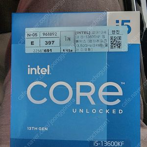 13600KF 미개봉 팝니다