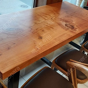 원목 테이블 의자