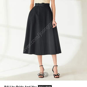 브라이드앤유 벨르 원피스 BELLE Wide v-neck A-line dress (Ivory&Black)