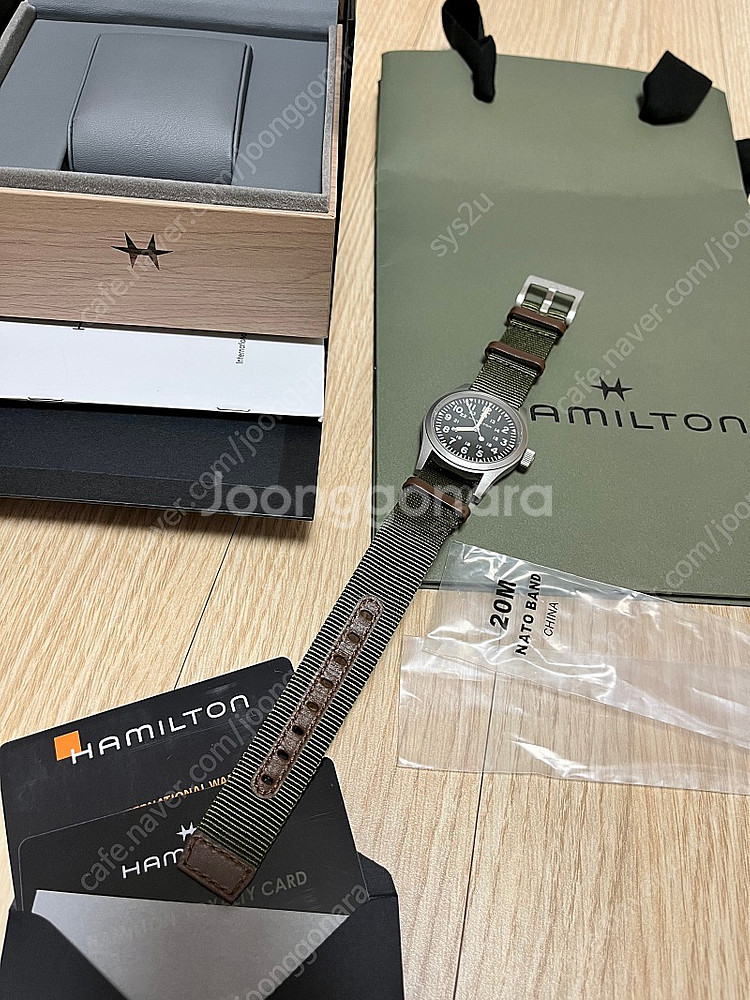 해밀턴 카키필드 메커니컬 38mm--2