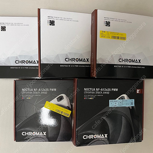 녹투아 크로맥스 쿨링팬 (NF-A12X25 2개 + NF-A14 3개) + 연장/Y자 케이블 판매