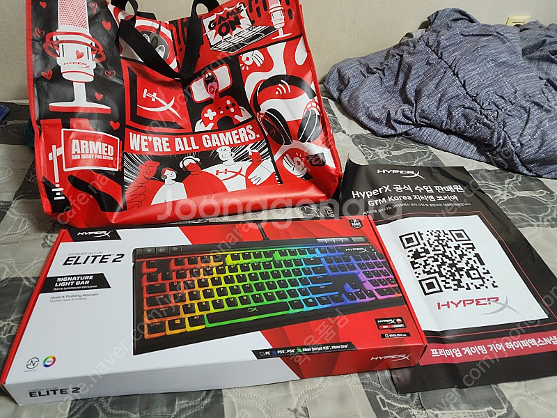 HyperX alloy elite2 적축키보드 팝니다.--1