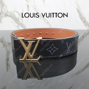 루이비통 LOUIS VUITTON 모노그램 벨트 골드버클 / 블랙가죽