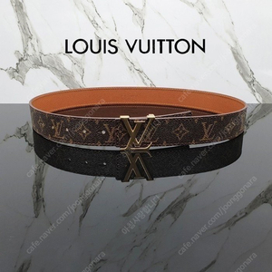 루이비통 LOUIS VUITTON 모노그램 벨트 골드버클 / 브라운가죽