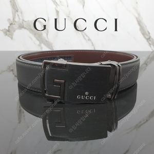 구찌 GUCCI 자동 벨트 블랙버클 / 블랙가죽