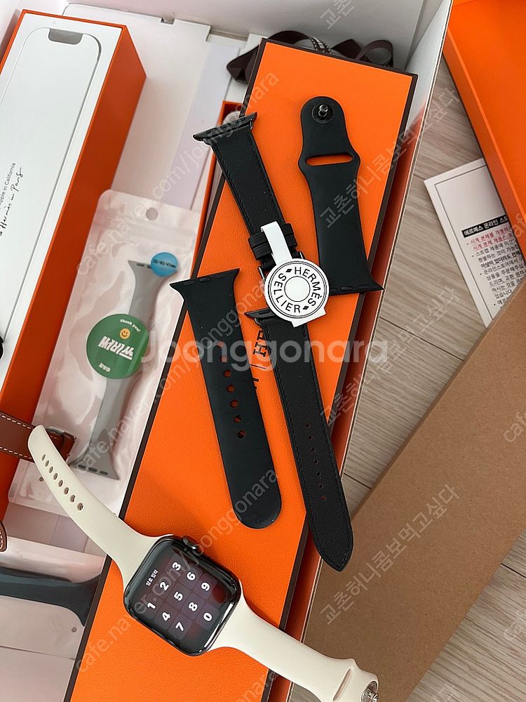 에르메스 애플워치6 거의새것 40mm 올블랙 판매합니다--0