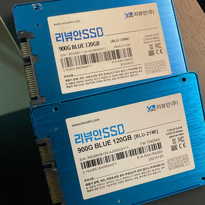 리뷰안 SSD 120g 2개 팝니다.