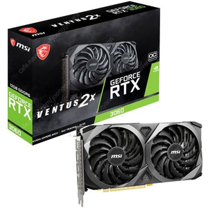 MSI 지포스 RTX 3060 벤투스 2X OC D6 12G 미개봉