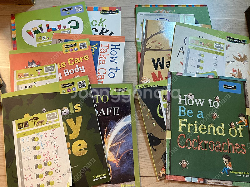 튼튼영어 베이비 그린, w플레이, Q플레이, 규리 앤 프렌즈, 비지 핑거스, 슈퍼 튼튼 레벨 1--5