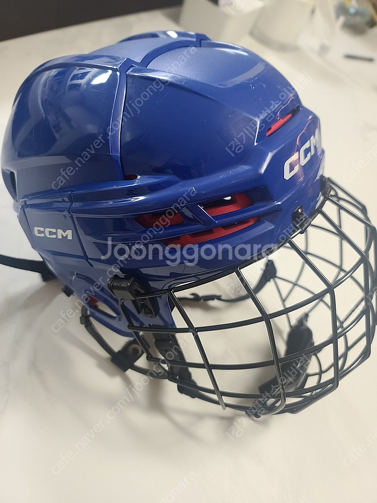 아이스하키 헬멧 CCM TACKS 70 라지 로얄블루 기타 스포츠 중고나라