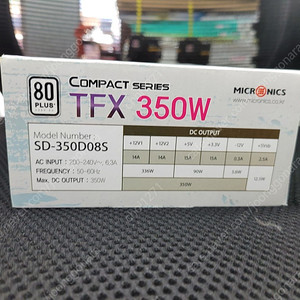 미개봉 마이크로닉스 TFX350W 80PLUS