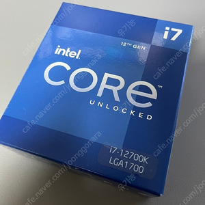 인텔 i7-12700k 피씨디렉트 정품 판매합니다