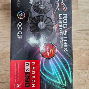 ASUS RX570 8GB 스트릭스 팝니다 as있음 택포