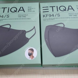 에티카 kf94 소형 S사이즈 마스크 검정 대용량 새상품