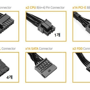 EVGA 1600W GOLD 풀모듈러 파워