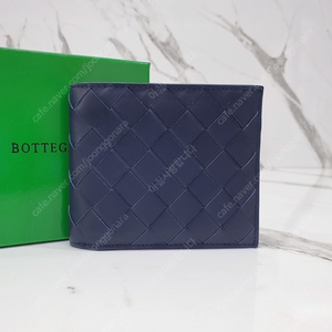 보테가베네타 BOTTEGA VENETA 인트레치아토 반지갑 네이비