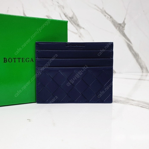 보테가베네타 BOTTEGA VENETA 인트레치아토 카드지갑 네이비