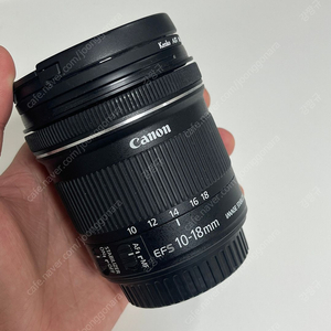 캐논 EF-S 10-18mm 렌즈 팝니다.