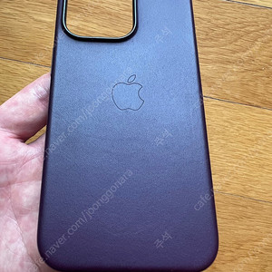 [정품] MagSafe iPhone 13 Pro 가죽 케이스 - 다크 체리.