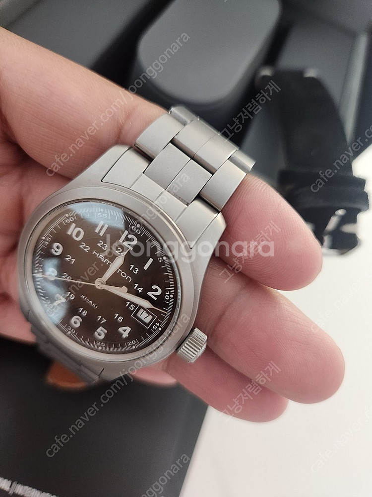 해밀턴 카키필드 쿼츠 38mm h68411133 팔아요--1