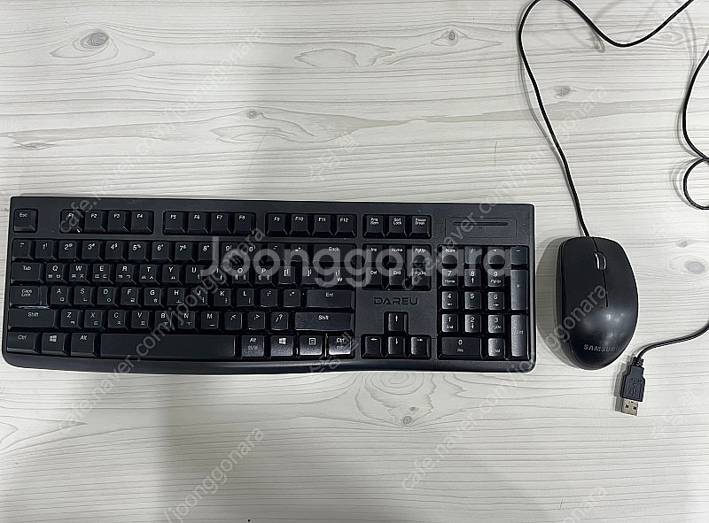 다슈무선키보드+삼성유선마우스 팝니다--0