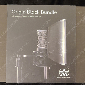 Aston Origin Black Bundle (마운틴쇽,팝필터 포함 풀박스) + 뉴엔 탁상용 관절 마이크 암스탠드 블랙 U70