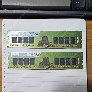 삼성램 DDR4 3200MHz (PC4-25600) 16Gb 2개