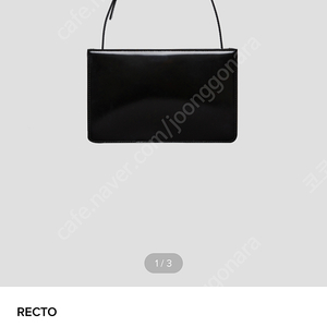 렉토 클래식 백 RC CLASSIC BOX LOGO BUCKLE STRAP SHOULDER BAG (BLACK)