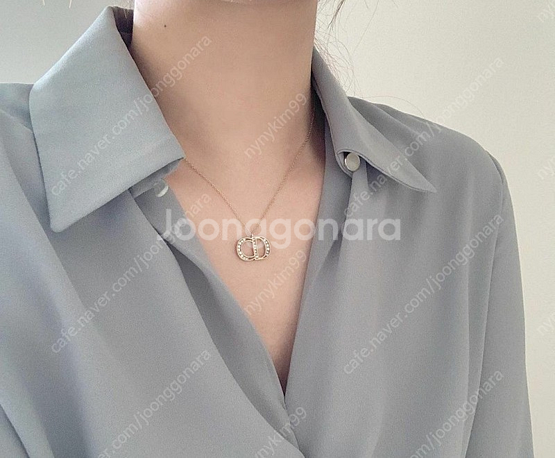 디올 목걸이 빈티지--3