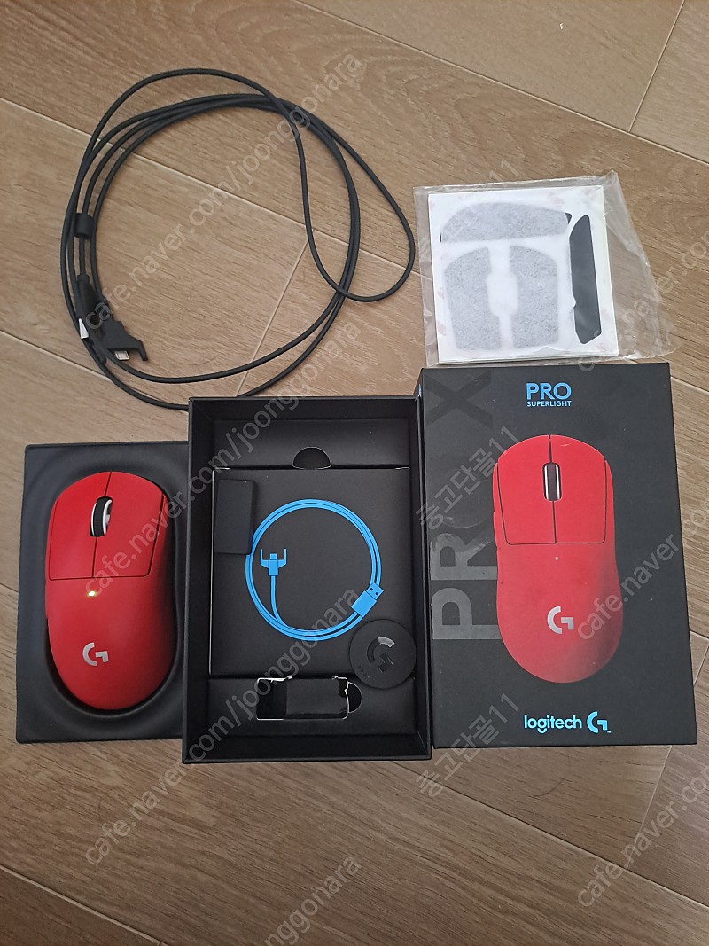 로지텍 G pro superlight 지슈라 레드팝니다 | 키보드/마우스/스피커 | 중고나라