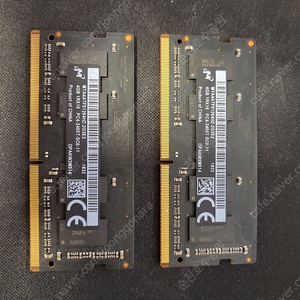 노트북 DDR4 2400T 4G+4G 램 팔아요