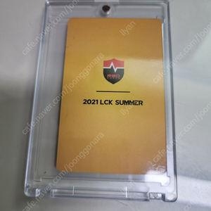 2021 LCK 피넛 농심레드포스 시절 골드카드 판매