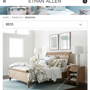 이튼알렌 끌로에 Ethan Allen Chloe 침대 프레임