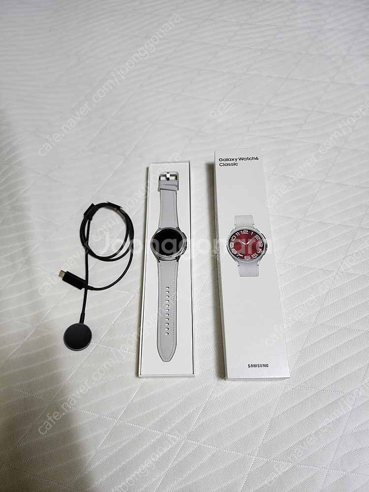 급매)갤럭시워치6 클래식 실버 43mm LTE자급제 팜...--0